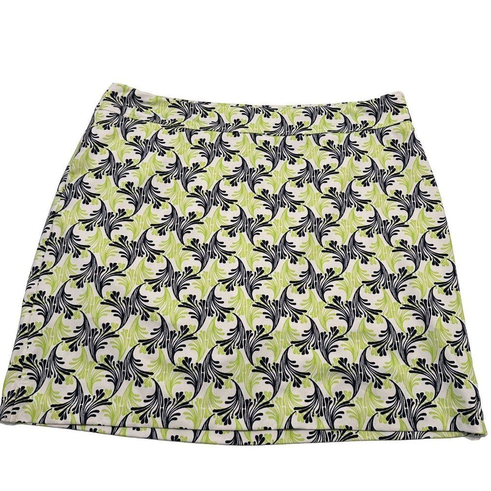 Greg Norman Ladies Sz L Tennis Golf Pickleball skort Stretch Pull On Floral